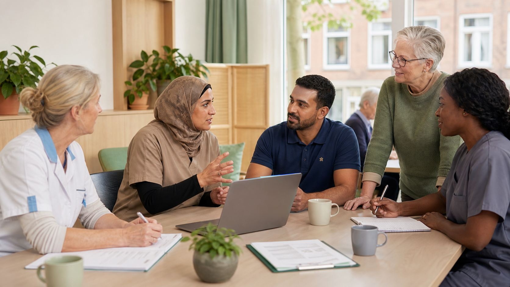 Zorgprofessionals, opdrachtgevers en partners in overleg binnen het collectief